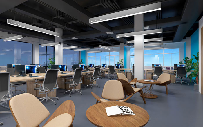 900平方電腦培訓教育行業裝修設計-第4張圖片-上海古都建筑設計集團