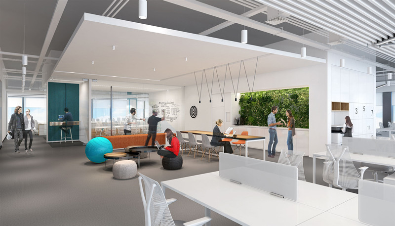 上海閔行大虹橋5100平米辦公樓裝修-第3張圖片-上海古都建筑設計集團 上海閔行大虹橋5100平米辦公樓裝修-第3張圖片-上海古都建筑設計集團