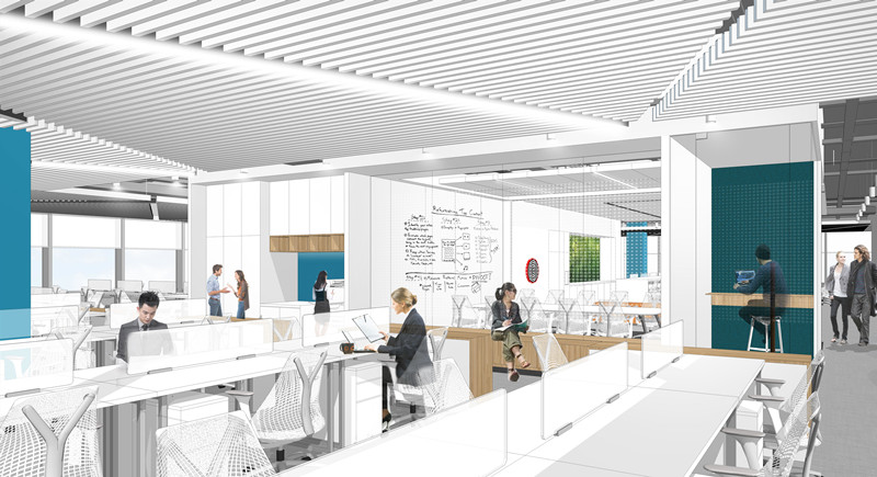 上海閔行大虹橋5100平米辦公樓裝修-第4張圖片-上海古都建筑設計集團 上海閔行大虹橋5100平米辦公樓裝修-第4張圖片-上海古都建筑設計集團