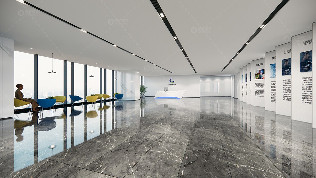 浦東新區芯片開發公司辦公室裝修設計-第1張圖片-上海古都建筑設計集團