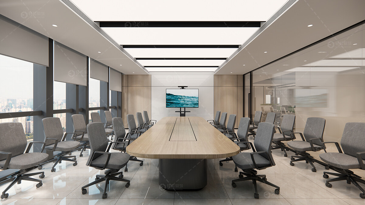 浦東新區芯片開發公司辦公室裝修設計-第3張圖片-上海古都建筑設計集團