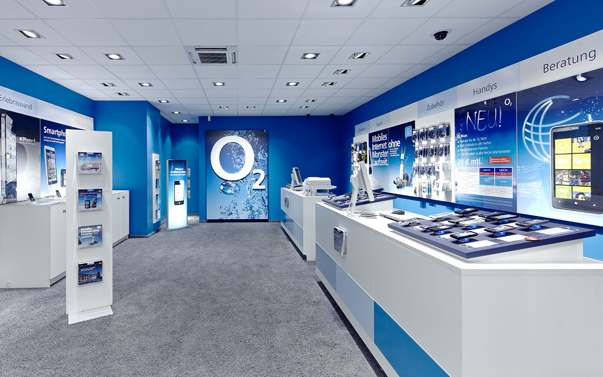 普陀區90平藍白色調手機營業廳辦公室裝修設計-第1張圖片-上海古都建筑設計集團