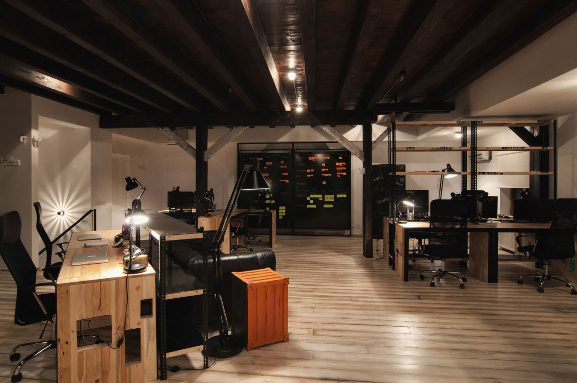 黃浦區復古復式風格辦公室裝修設計-第1張圖片-上海古都建筑設計集團