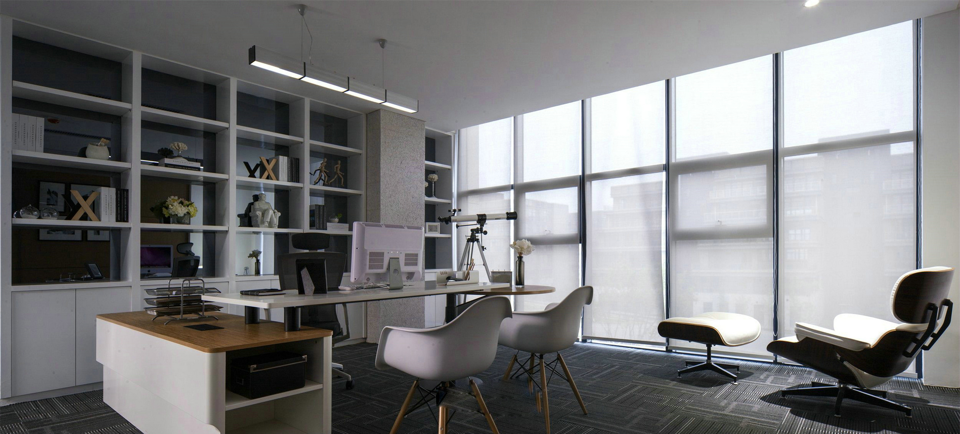 上海現代時尚風格辦公室裝修設計-第3張圖片-上海古都建筑設計集團