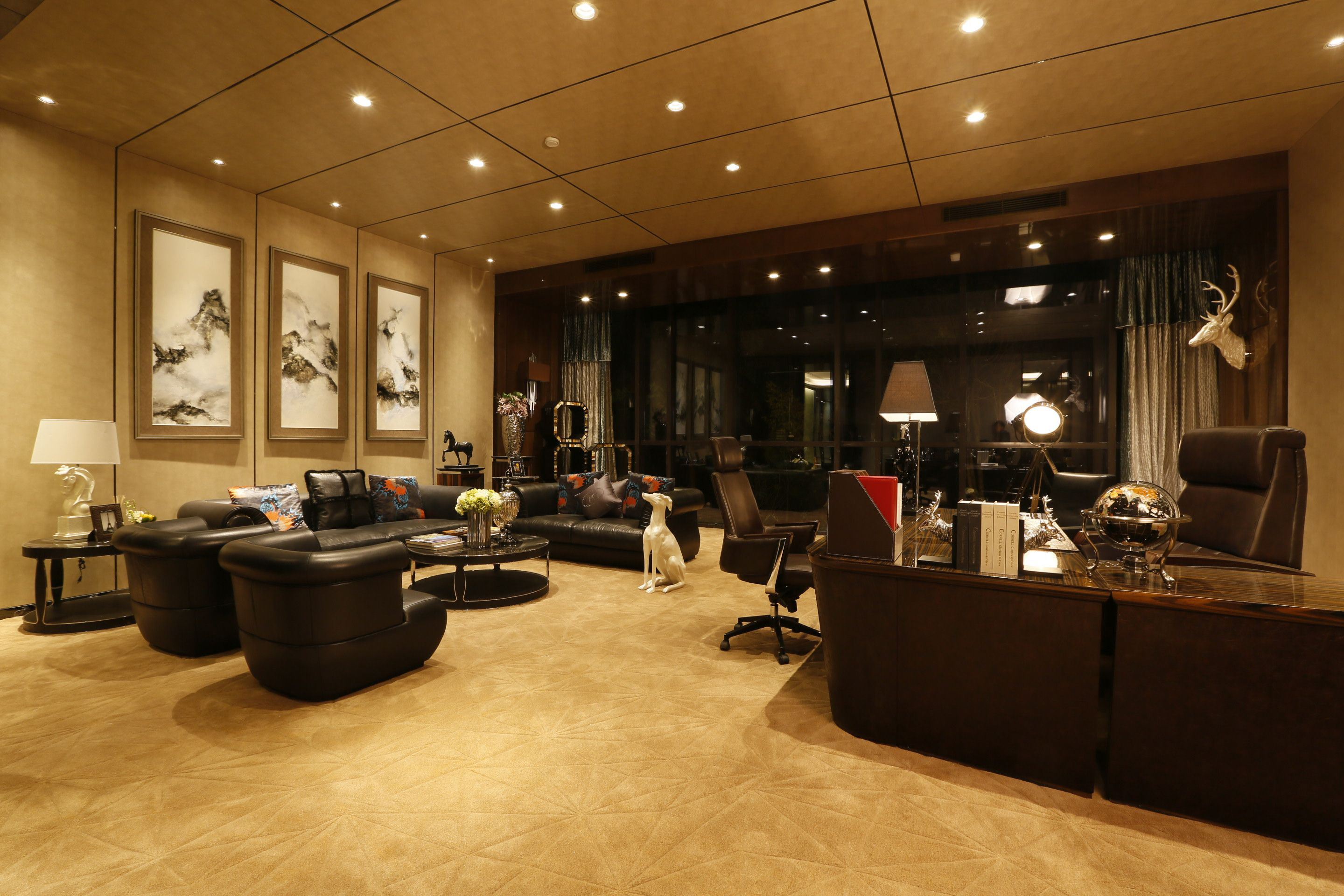 上海大氣奢華辦公室裝修設(shè)計(jì)-第4張圖片-上海古都建筑設(shè)計(jì)集團(tuán) 上海大氣奢華辦公室裝修設(shè)計(jì)-第4張圖片-上海古都建筑設(shè)計(jì)集團(tuán)