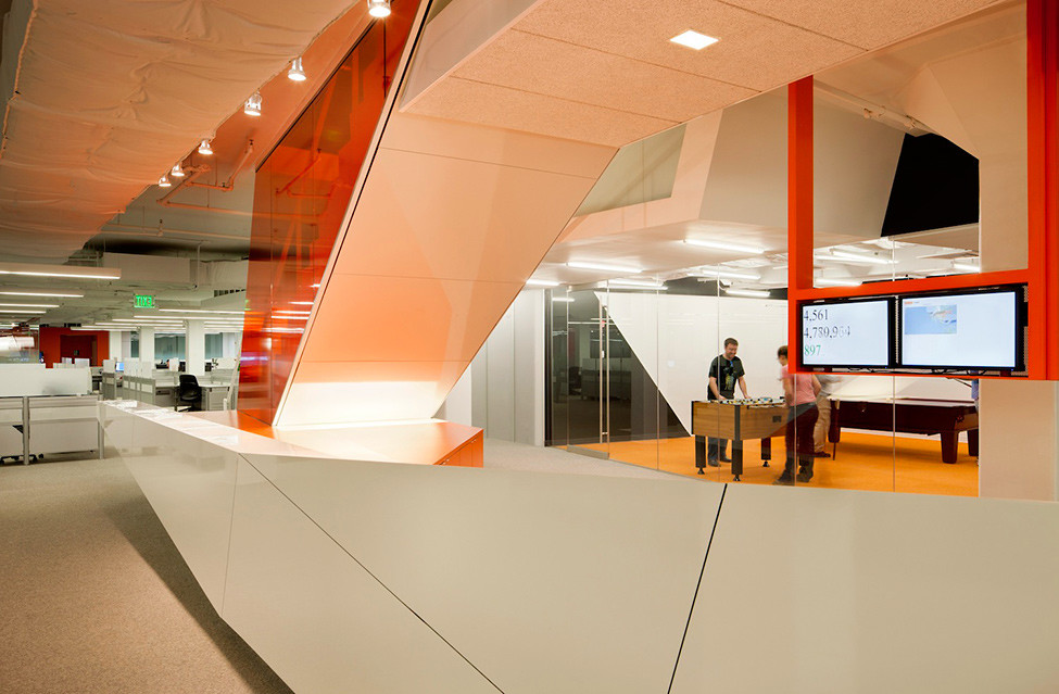 普陀區辦公室裝修白色極簡風格設計-第4張圖片-上海古都建筑設計集團 普陀區辦公室裝修白色極簡風格設計-第4張圖片-上海古都建筑設計集團