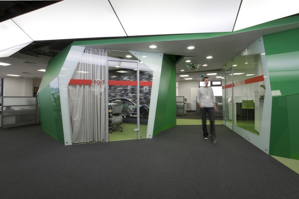 虹口區100平綠色調辦公室裝修設計-第3張圖片-上海古都建筑設計集團 虹口區100平綠色調辦公室裝修設計-第3張圖片-上海古都建筑設計集團