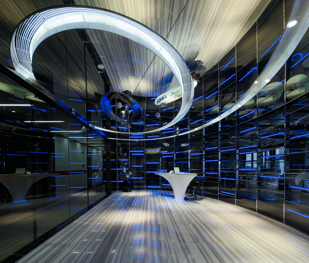 保利科技風辦公室裝修設計-第3張圖片-上海古都建筑設計集團 保利科技風辦公室裝修設計-第3張圖片-上海古都建筑設計集團