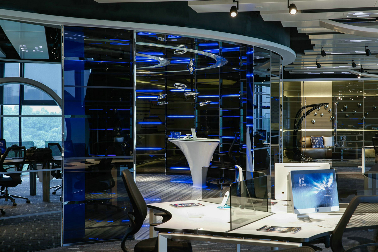 保利科技風辦公室裝修設計-第4張圖片-上海古都建筑設計集團 保利科技風辦公室裝修設計-第4張圖片-上海古都建筑設計集團