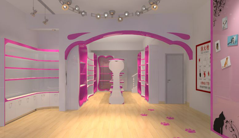 嘉定區(qū)粉色系寵物店裝修設計-第4張圖片-上海古都建筑設計集團 嘉定區(qū)粉色系寵物店裝修設計-第4張圖片-上海古都建筑設計集團