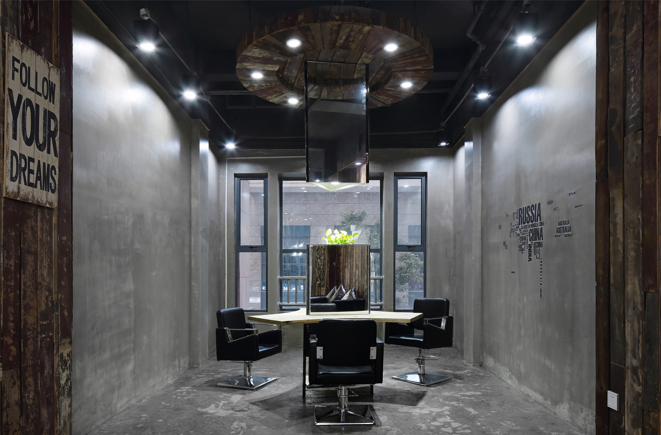 簡約理發店裝修設計效果圖-第6張圖片-上海古都建筑設計集團 簡約理發店裝修設計效果圖-第6張圖片-上海古都建筑設計集團