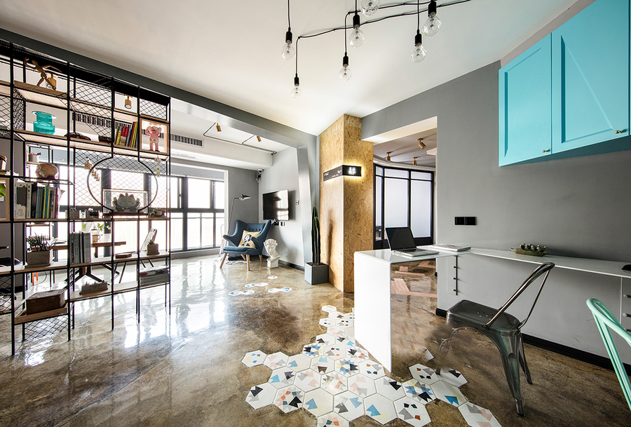 黃浦區復式輕工業風格辦公室裝修設計-第2張圖片-上海古都建筑設計集團 黃浦區復式輕工業風格辦公室裝修設計-第2張圖片-上海古都建筑設計集團