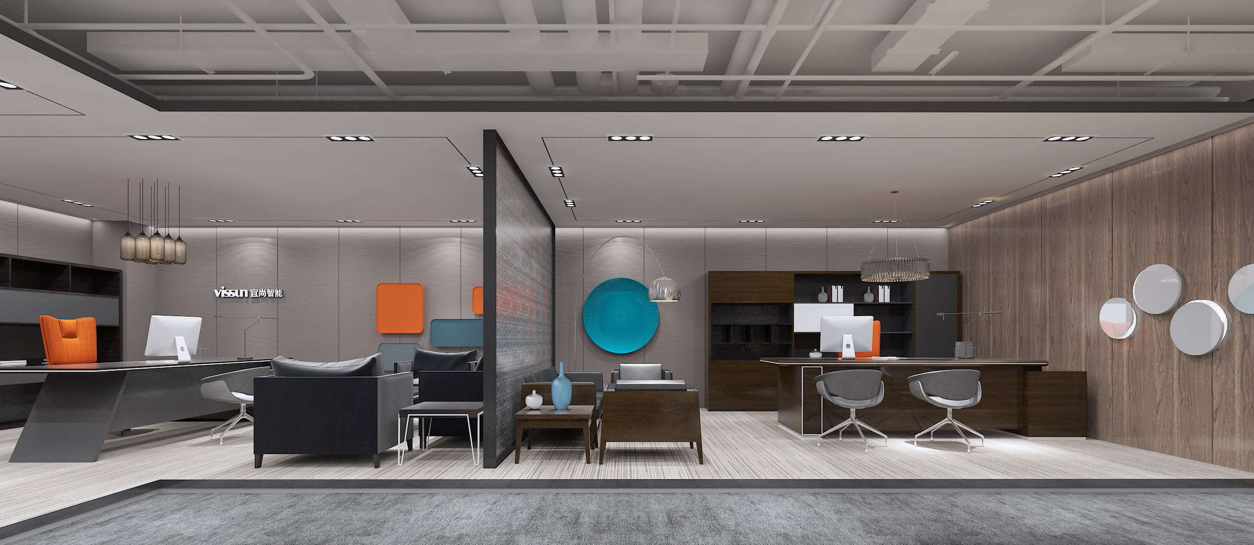 浦東新區科技智能辦公室裝修設計-第5張圖片-上海古都建筑設計集團