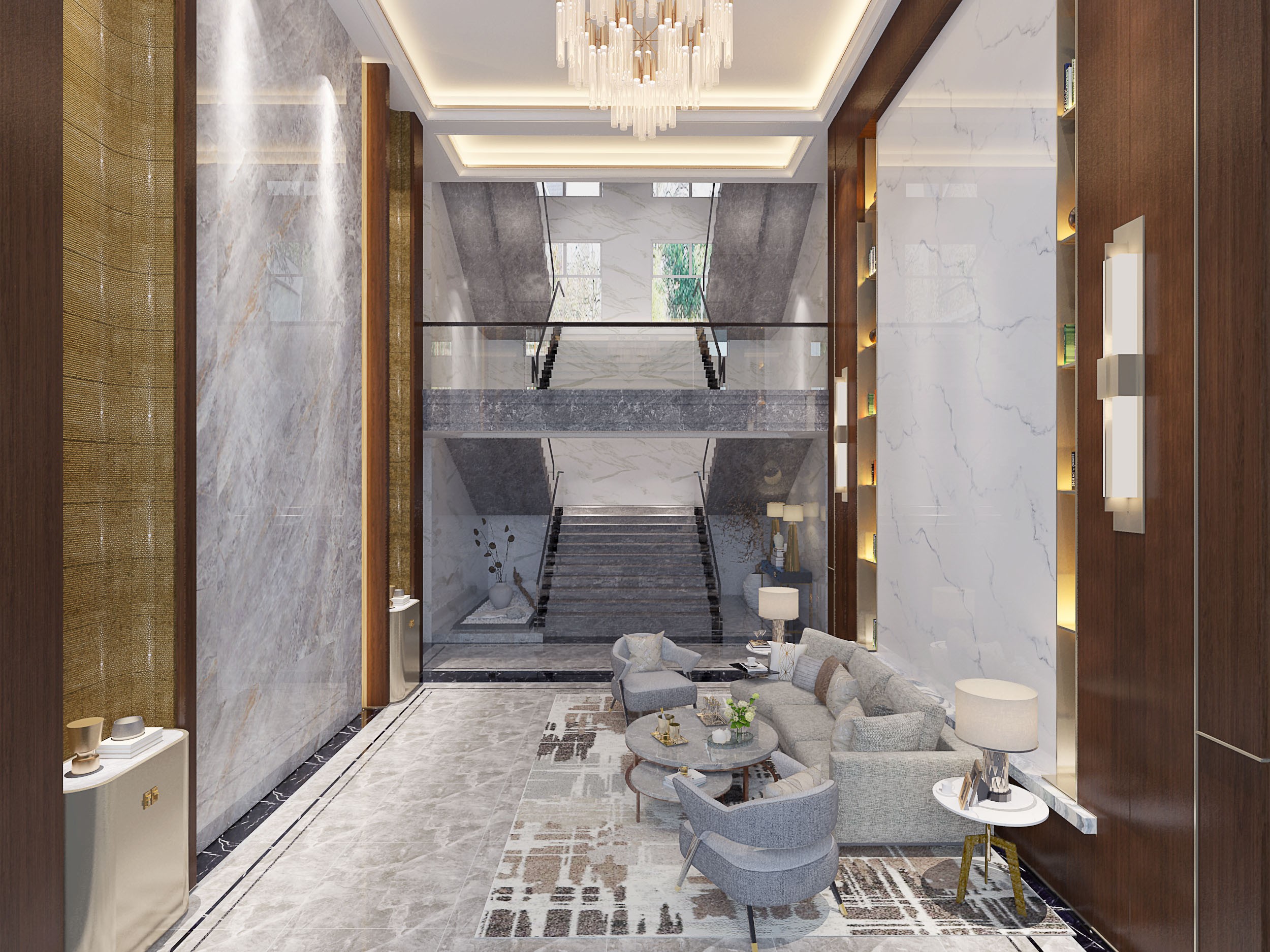 虹口區復式奢華辦公室裝修設計-第3張圖片-上海古都建筑設計集團 虹口區復式奢華辦公室裝修設計-第3張圖片-上海古都建筑設計集團