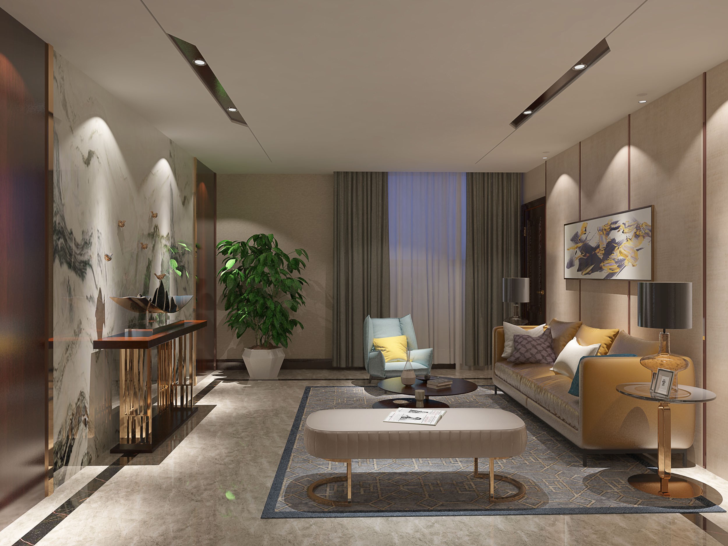 虹口區復式奢華辦公室裝修設計-第9張圖片-上海古都建筑設計集團 虹口區復式奢華辦公室裝修設計-第9張圖片-上海古都建筑設計集團