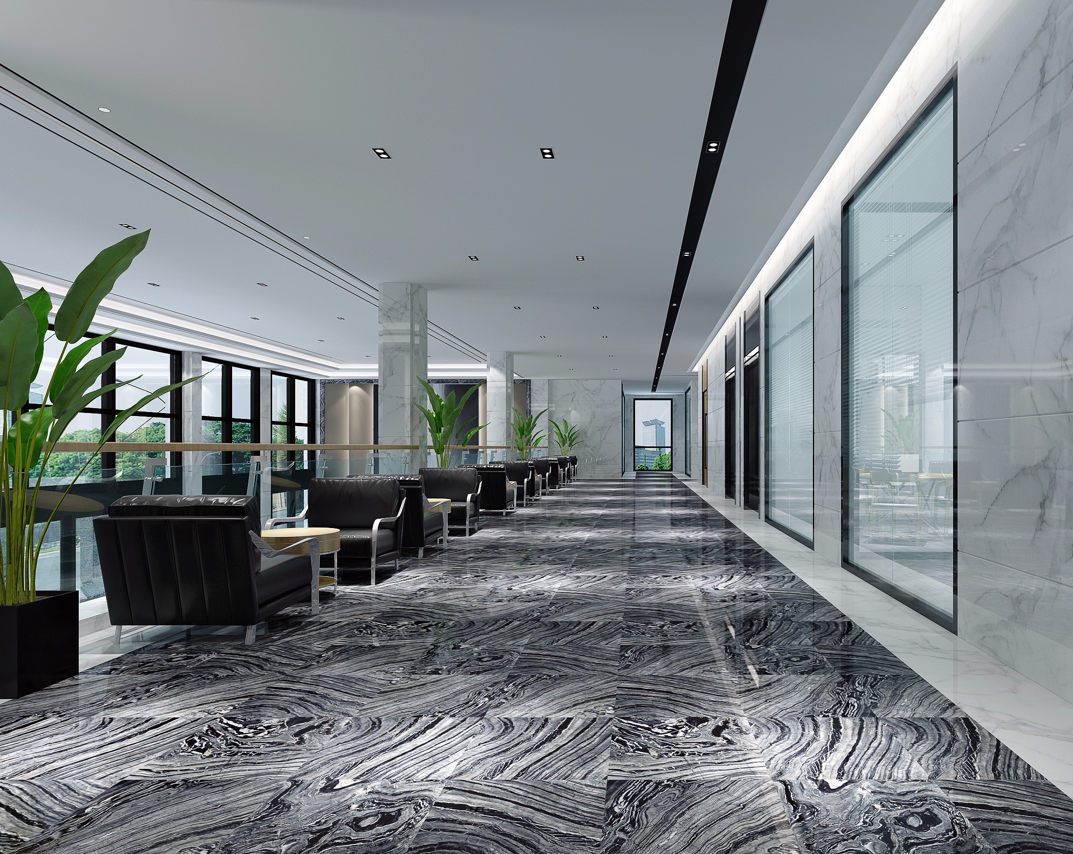 簡潔高檔辦公室裝修設計-第3張圖片-上海古都建筑設計集團 簡潔高檔辦公室裝修設計-第3張圖片-上海古都建筑設計集團