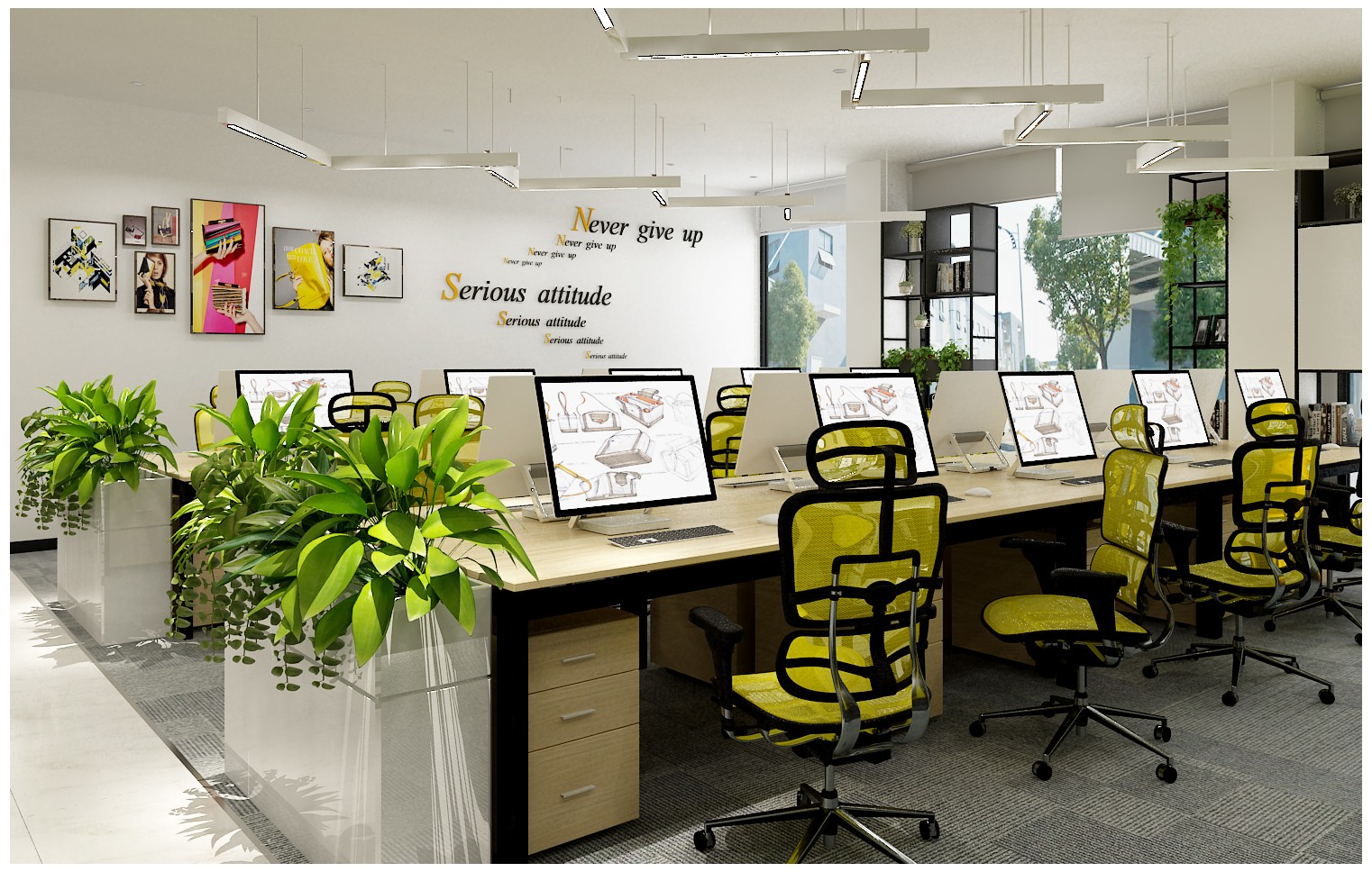 清新綠植辦公室裝修設計-第4張圖片-上海古都建筑設計集團 清新綠植辦公室裝修設計-第4張圖片-上海古都建筑設計集團