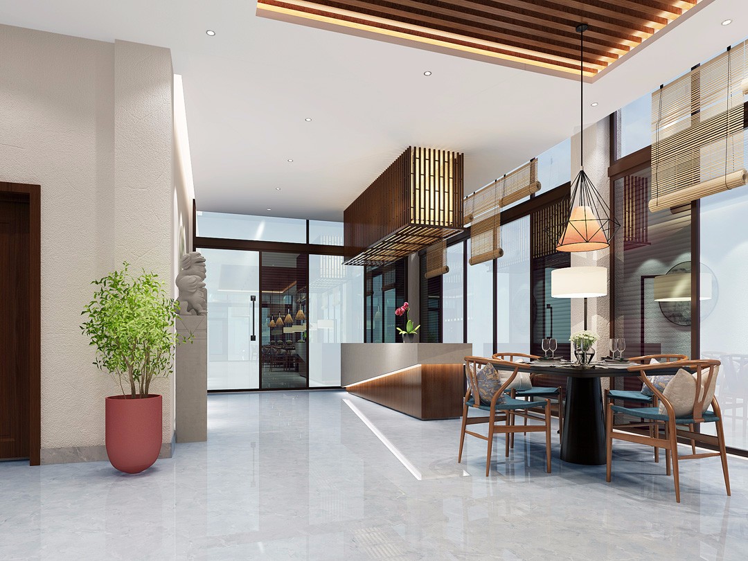 中式休閑辦公室休息區裝修設計-第3張圖片-上海古都建筑設計集團 中式休閑辦公室休息區裝修設計-第3張圖片-上海古都建筑設計集團