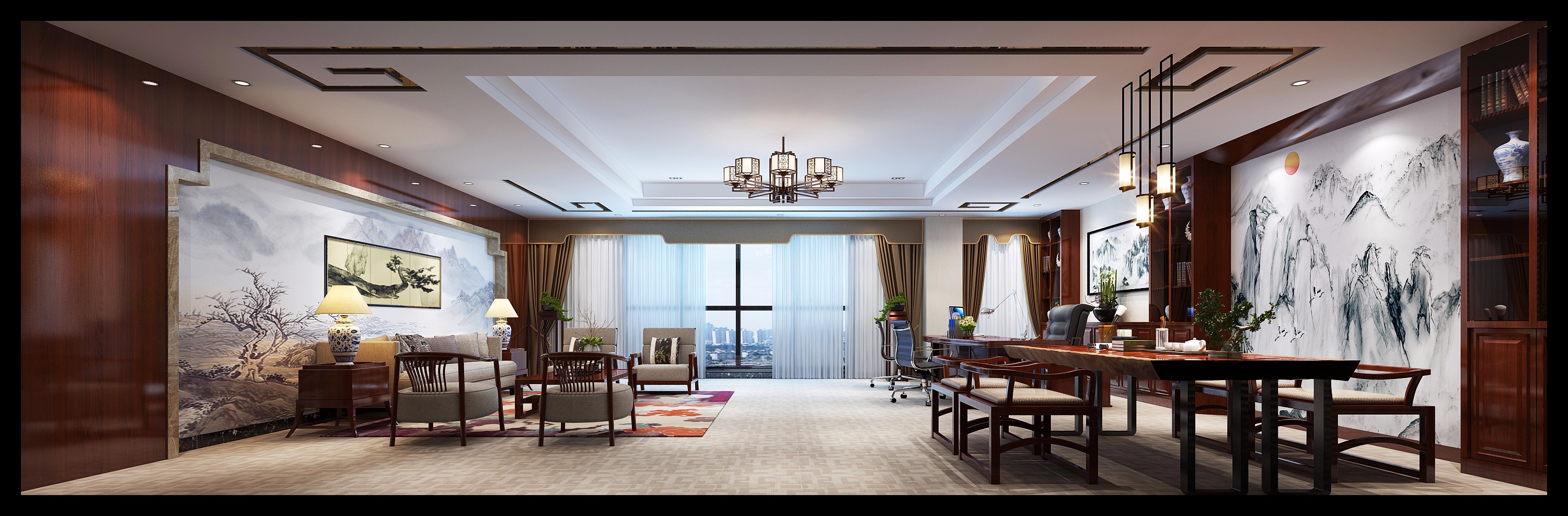 虹口區經理辦公室裝修設計-第3張圖片-上海古都建筑設計集團 虹口區經理辦公室裝修設計-第3張圖片-上海古都建筑設計集團