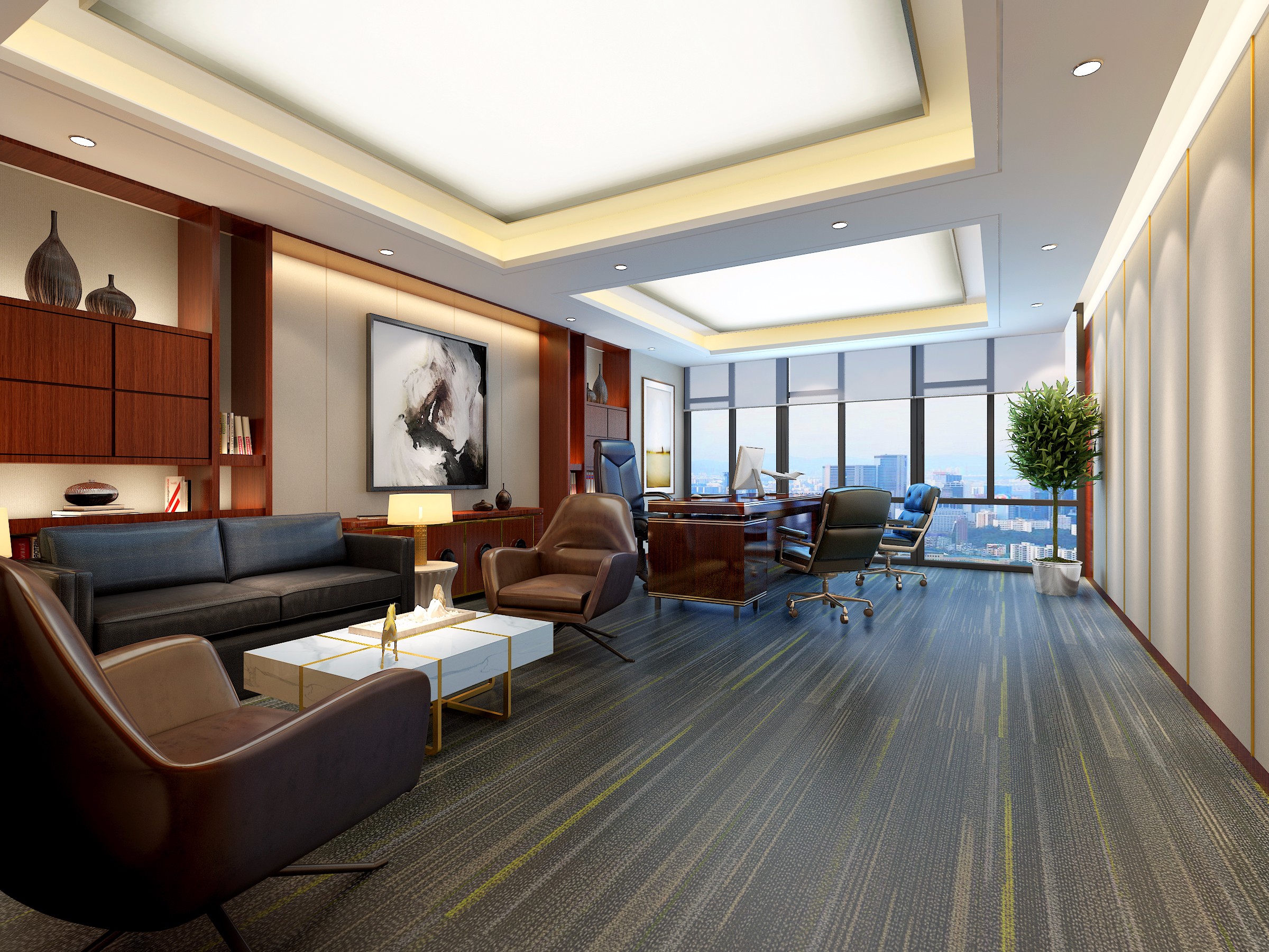 地產開發公司辦公室裝修設計-第4張圖片-上海古都建筑設計集團 地產開發公司辦公室裝修設計-第4張圖片-上海古都建筑設計集團
