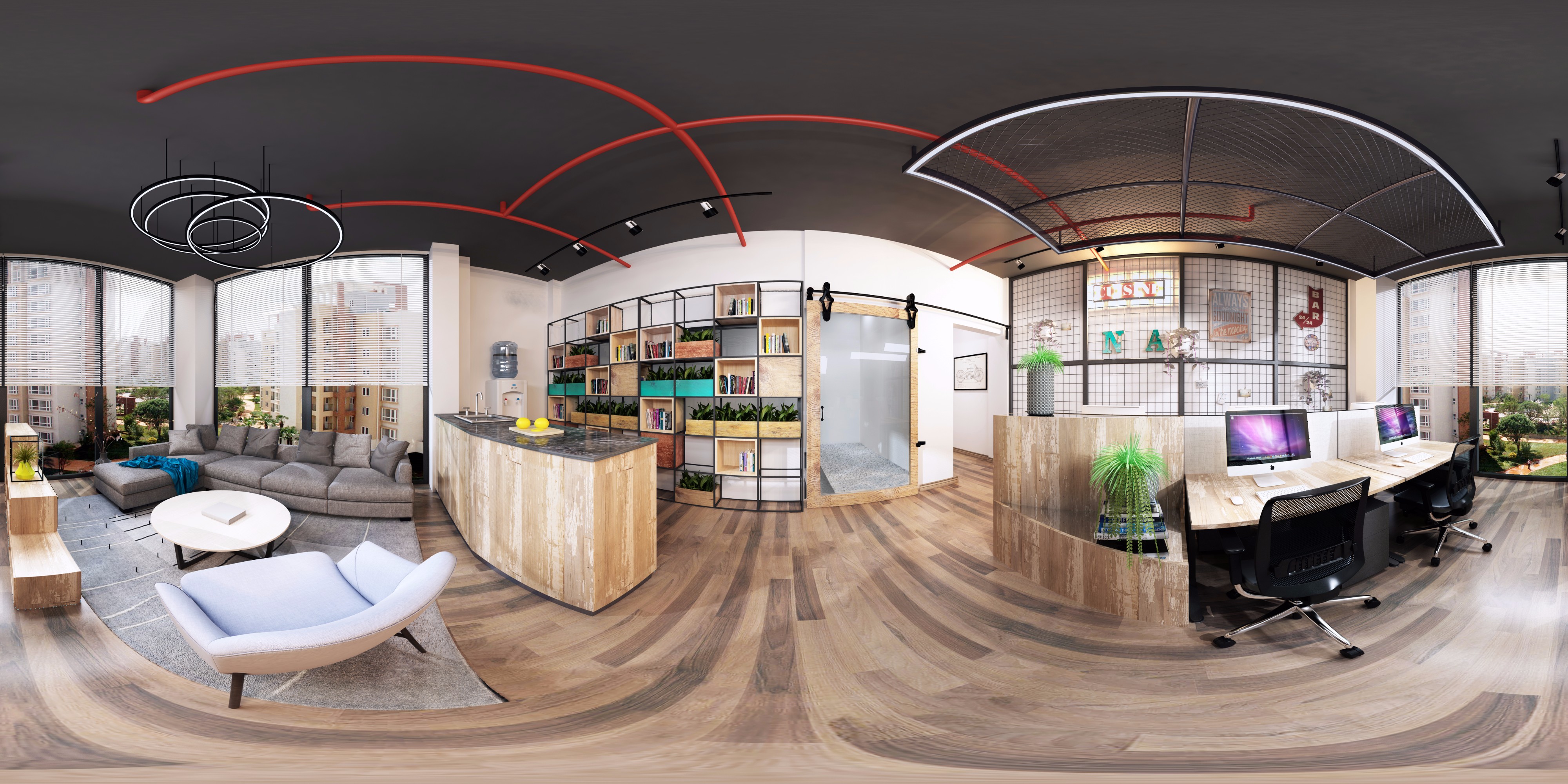 浦東新區奢華工業風辦公室裝修設計-第2張圖片-上海古都建筑設計集團 浦東新區奢華工業風辦公室裝修設計-第2張圖片-上海古都建筑設計集團