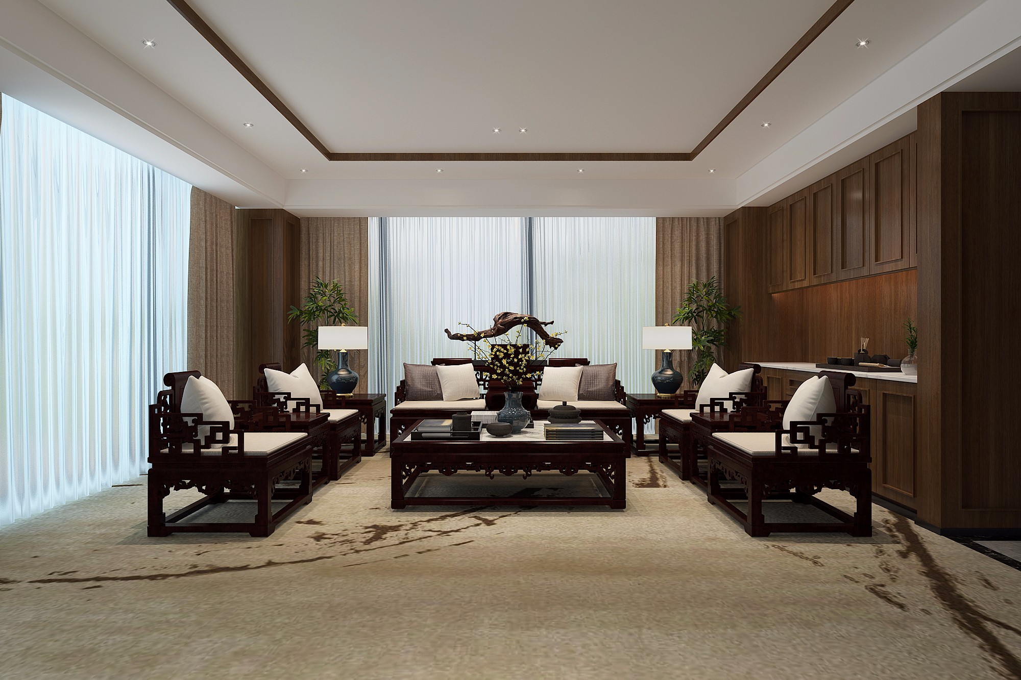 古典大氣老板辦公室裝修設(shè)計-第6張圖片-上海古都建筑設(shè)計集團 古典大氣老板辦公室裝修設(shè)計-第6張圖片-上海古都建筑設(shè)計集團