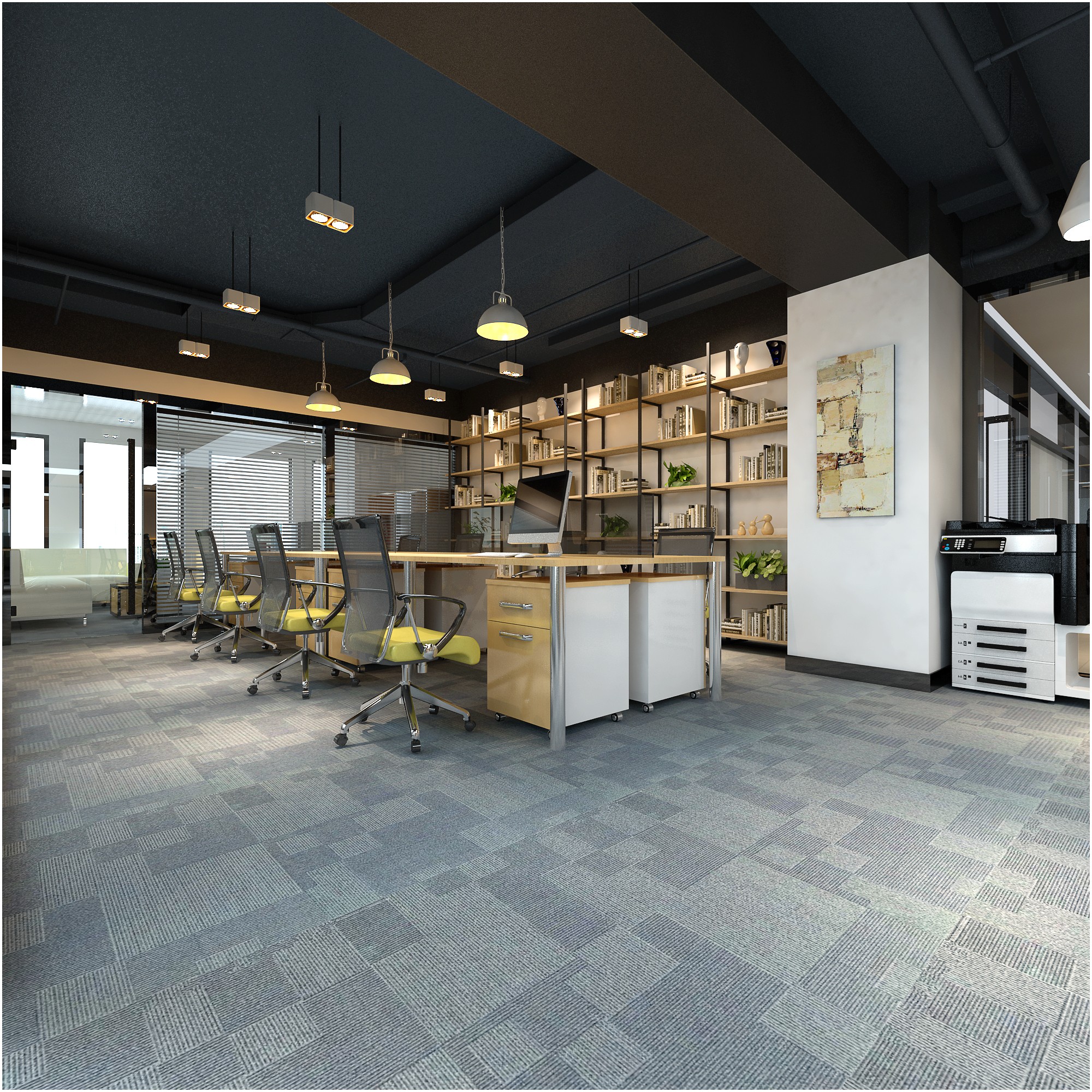 現代文藝辦公室裝修設計-第3張圖片-上海古都建筑設計集團