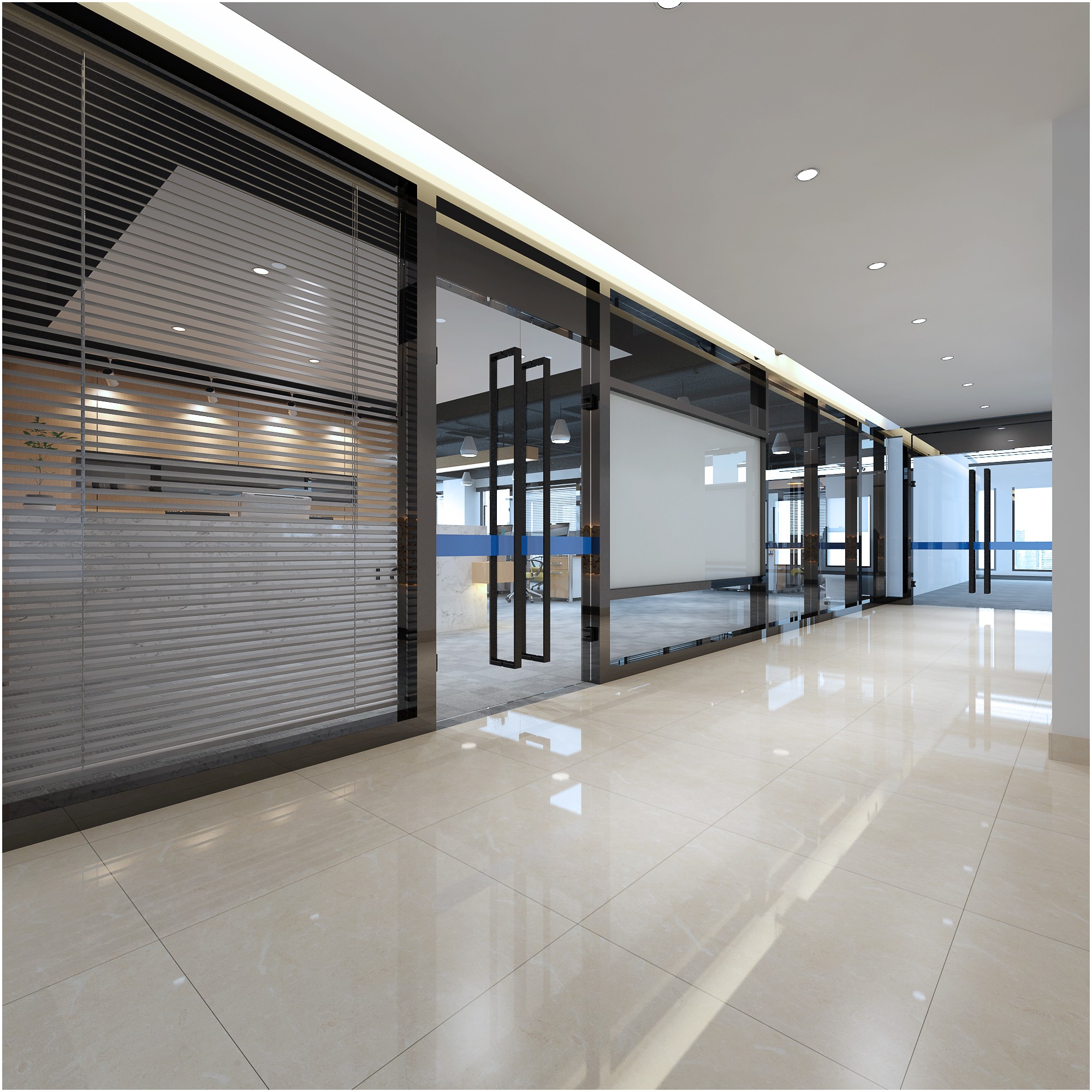 現代文藝辦公室裝修設計-第4張圖片-上海古都建筑設計集團