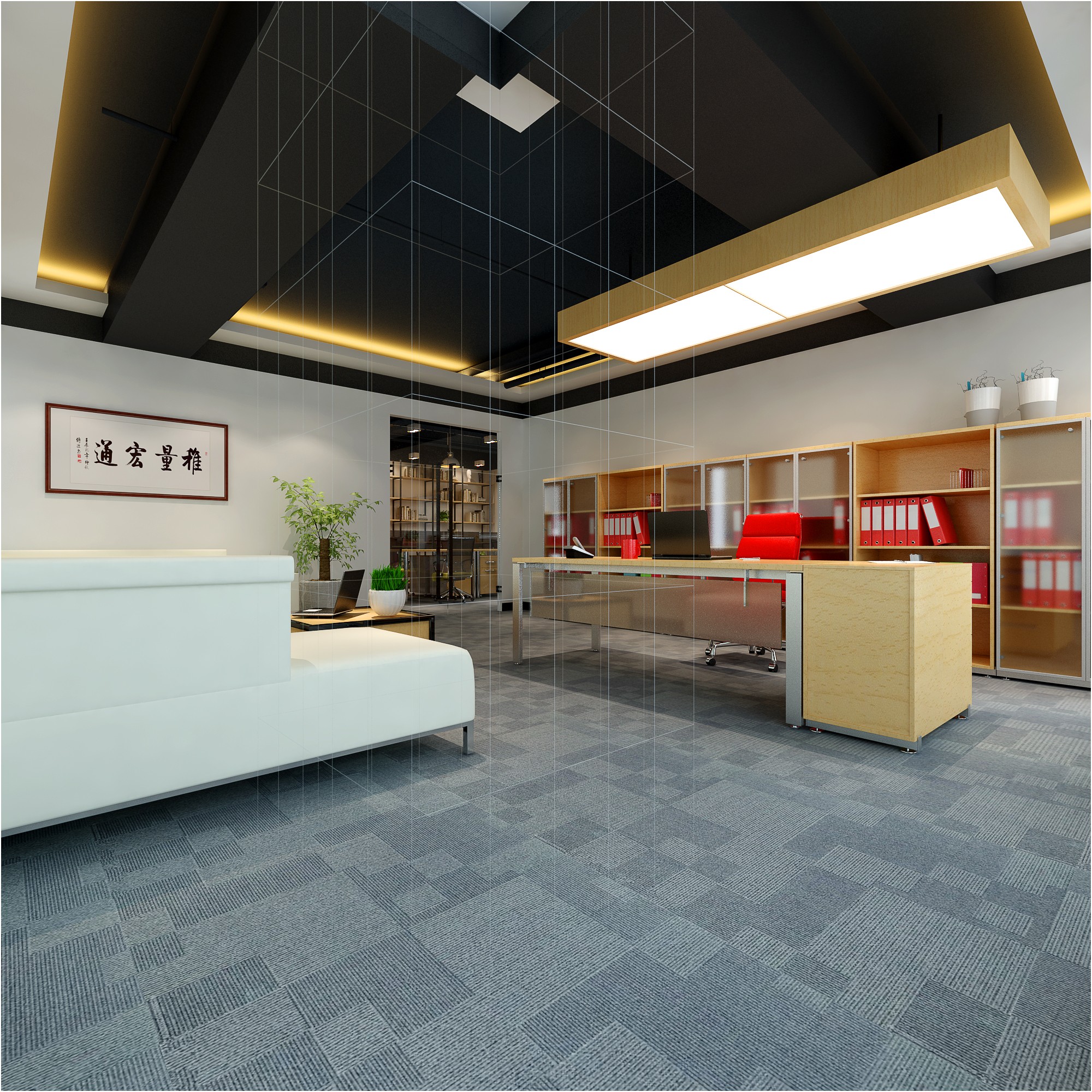 現代文藝辦公室裝修設計-第5張圖片-上海古都建筑設計集團