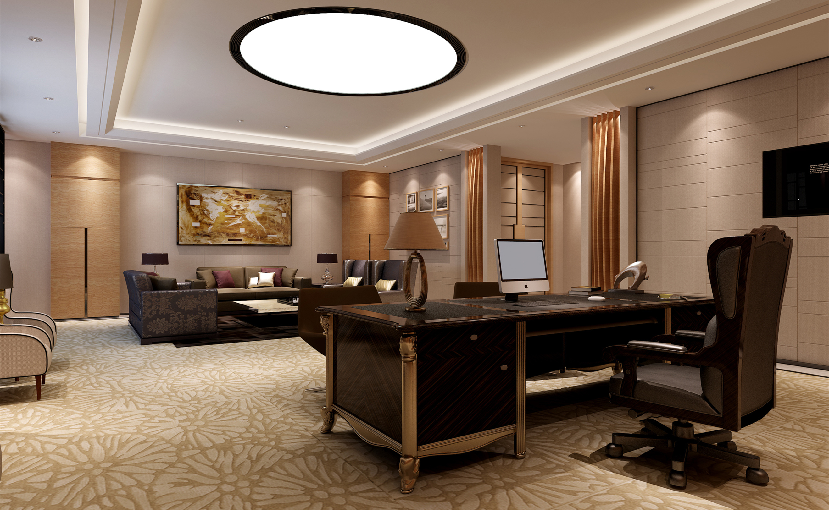 古典風格辦公室裝修設計-第5張圖片-上海古都建筑設計集團 古典風格辦公室裝修設計-第5張圖片-上海古都建筑設計集團