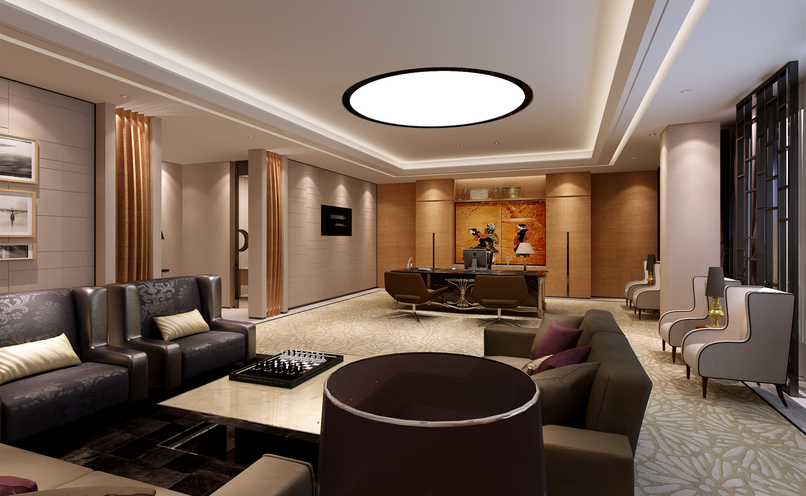 古典風格辦公室裝修設計-第9張圖片-上海古都建筑設計集團 古典風格辦公室裝修設計-第9張圖片-上海古都建筑設計集團