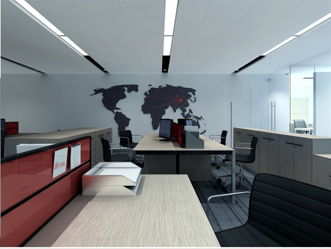 現代公共辦公室裝修設計-第1張圖片-上海古都建筑設計集團 現代公共辦公室裝修設計-第1張圖片-上海古都建筑設計集團