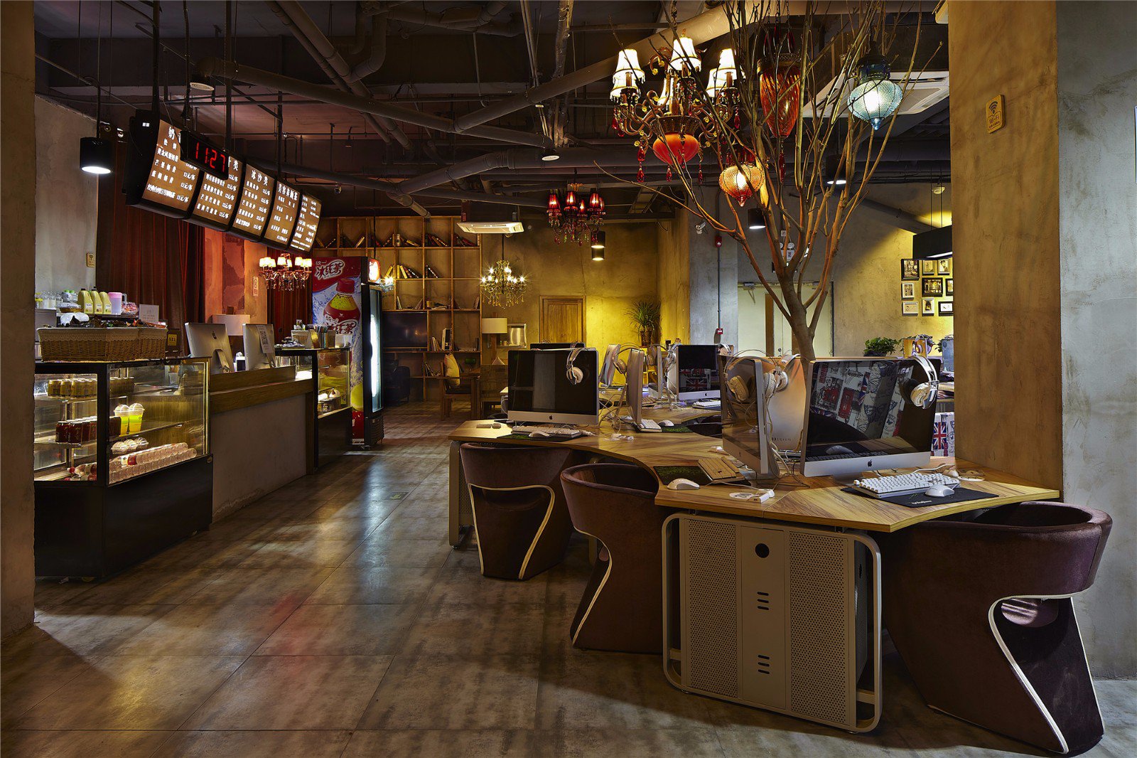 復古工業風網吧裝修設計-第5張圖片-上海古都建筑設計集團