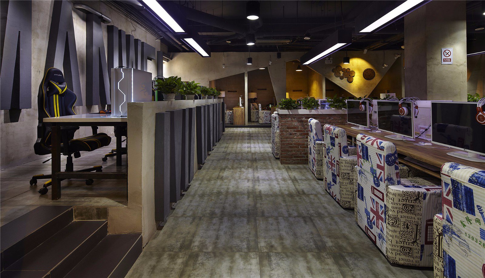 復古工業風網吧裝修設計-第4張圖片-上海古都建筑設計集團