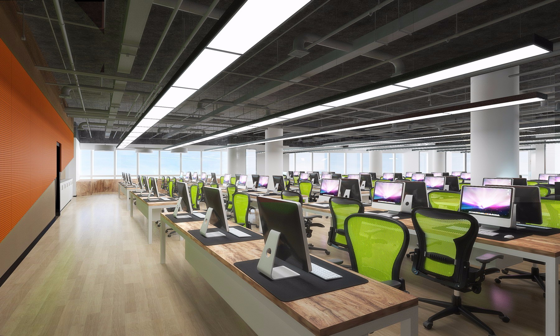 普陀區現代科技風格辦公室裝修設計-第2張圖片-上海古都建筑設計集團