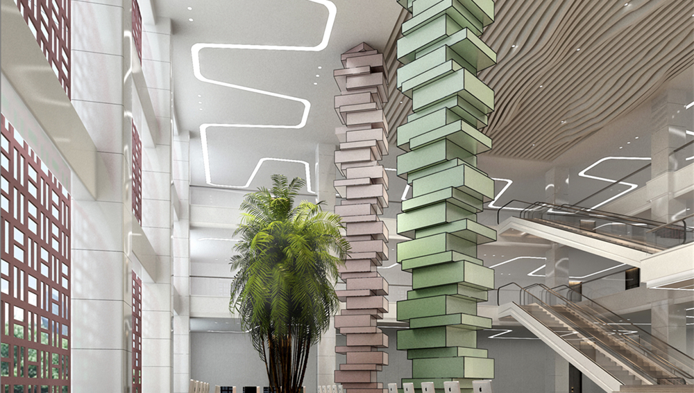 現(xiàn)代科技圖書(shū)館裝修設(shè)計(jì)-第2張圖片-上海古都建筑設(shè)計(jì)集團(tuán)