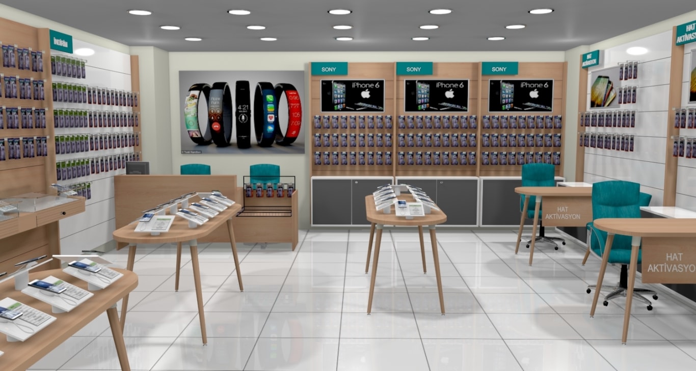 小型簡約手機店裝修設計-第5張圖片-上海古都建筑設計集團 小型簡約手機店裝修設計-第5張圖片-上海古都建筑設計集團