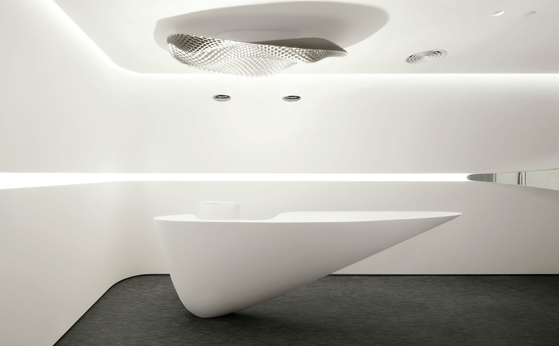 純白科技風格辦公室裝修設(shè)計-第1張圖片-上海古都建筑設(shè)計集團 純白科技風格辦公室裝修設(shè)計-第1張圖片-上海古都建筑設(shè)計集團