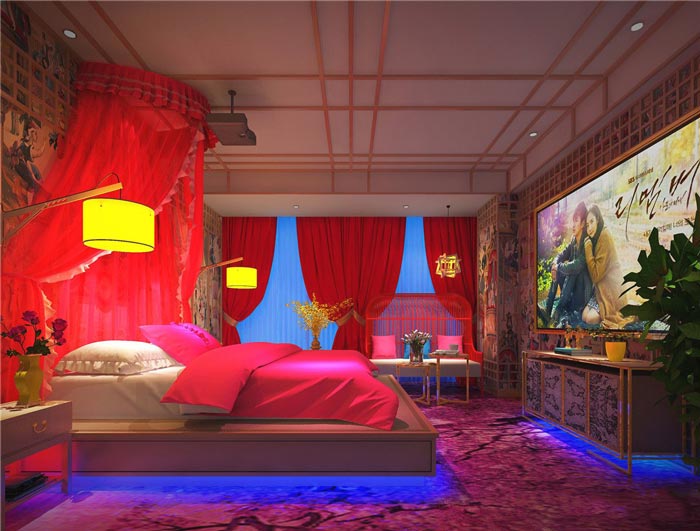 個性情侶主題酒店裝修設計-第2張圖片-上海古都建筑設計集團