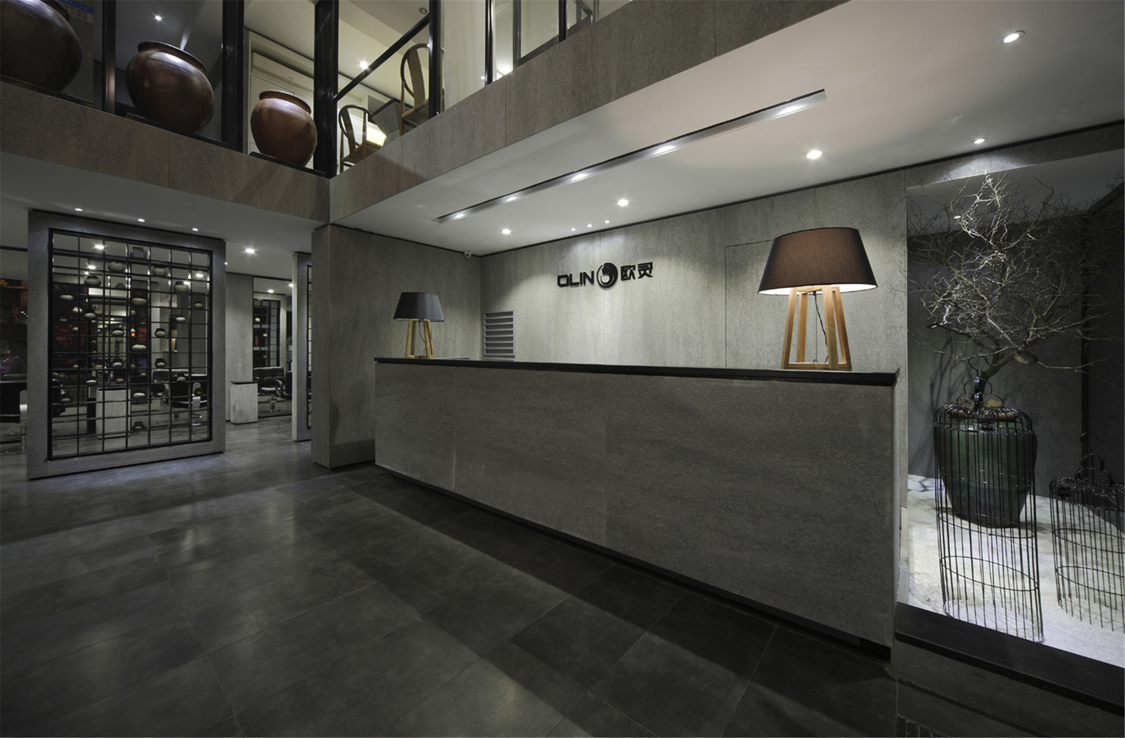 復式風格理發店裝修設計-第5張圖片-上海古都建筑設計集團 復式風格理發店裝修設計-第5張圖片-上海古都建筑設計集團