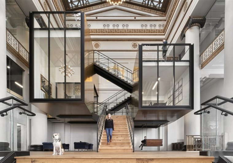 5000平潮流風的辦公空間設計裝潢效果-第1張圖片-上海古都建筑設計集團 5000平潮流風的辦公空間設計裝潢效果-第1張圖片-上海古都建筑設計集團