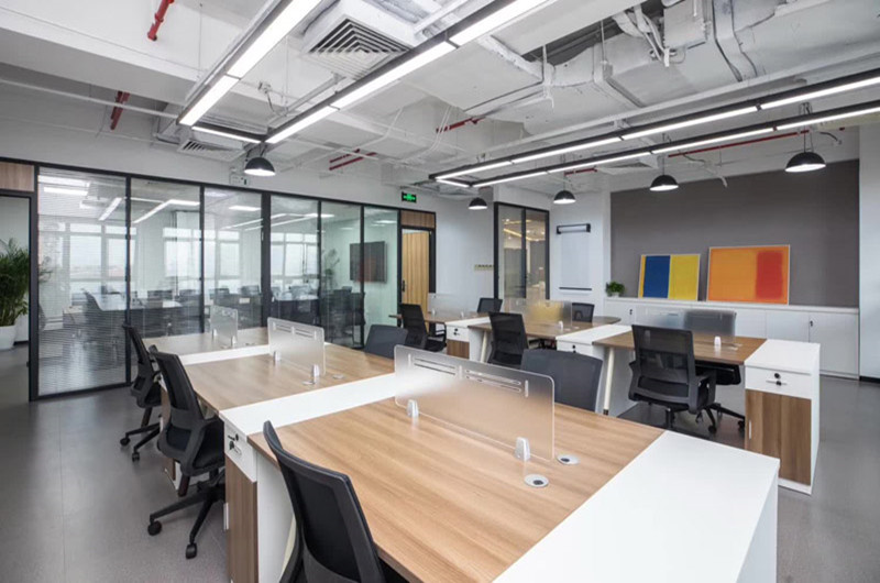 普陀新城市廣場1000平辦公樓設(shè)計裝潢-辦公室裝修設(shè)計效果圖-第3張圖片-上海古都建筑設(shè)計集團(tuán)