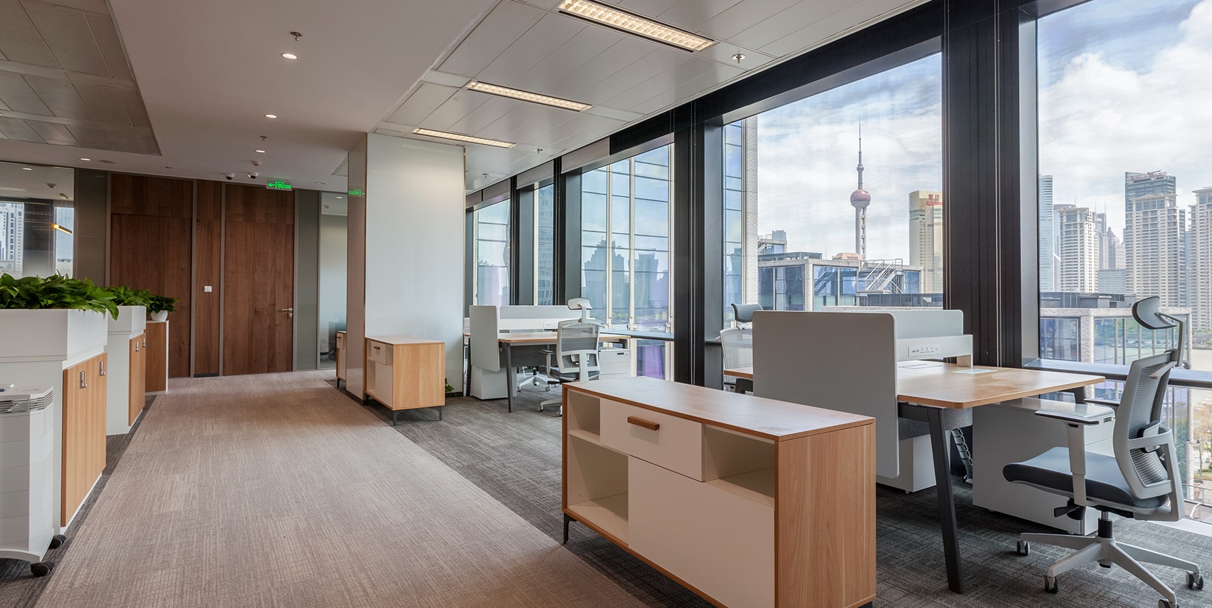 2100平金融機構辦公室設計布局方案-辦公室裝修設計效果圖-第4張圖片-上海古都建筑設計集團